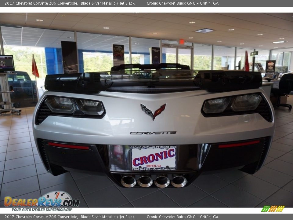 2017 Chevrolet Corvette Z06 Convertible Blade Silver Metallic / Jet Black Photo #6