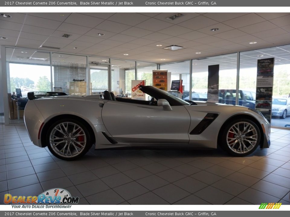2017 Chevrolet Corvette Z06 Convertible Blade Silver Metallic / Jet Black Photo #8