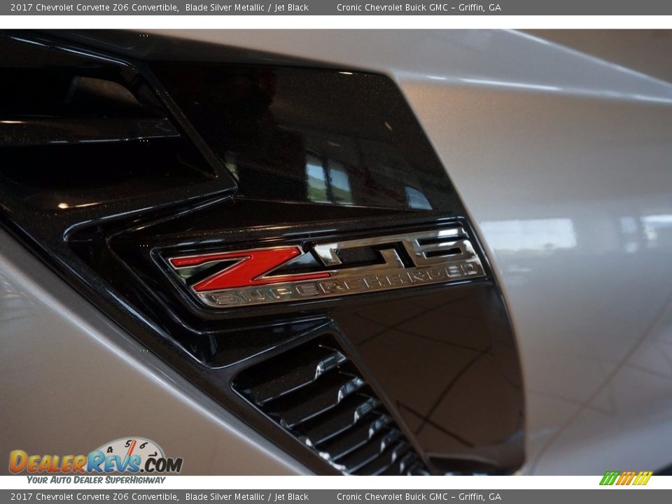 2017 Chevrolet Corvette Z06 Convertible Blade Silver Metallic / Jet Black Photo #11