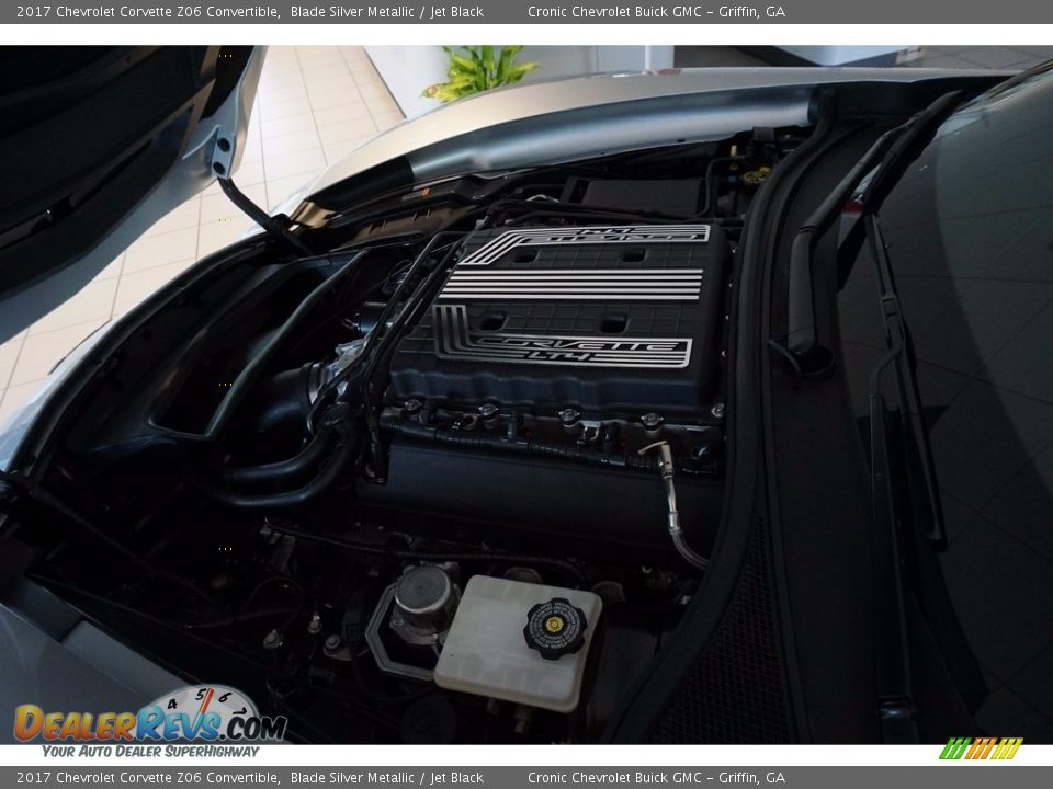 2017 Chevrolet Corvette Z06 Convertible Blade Silver Metallic / Jet Black Photo #12