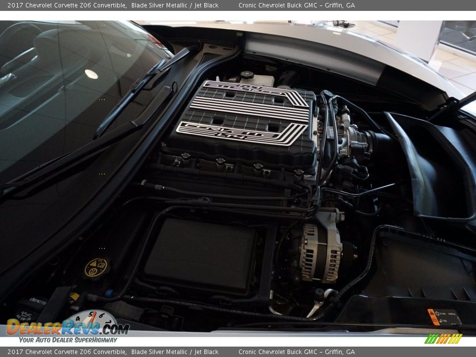 2017 Chevrolet Corvette Z06 Convertible Blade Silver Metallic / Jet Black Photo #13