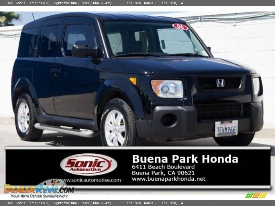 2006 Honda Element EX-P Nighthawk Black Pearl / Black/Gray Photo #1