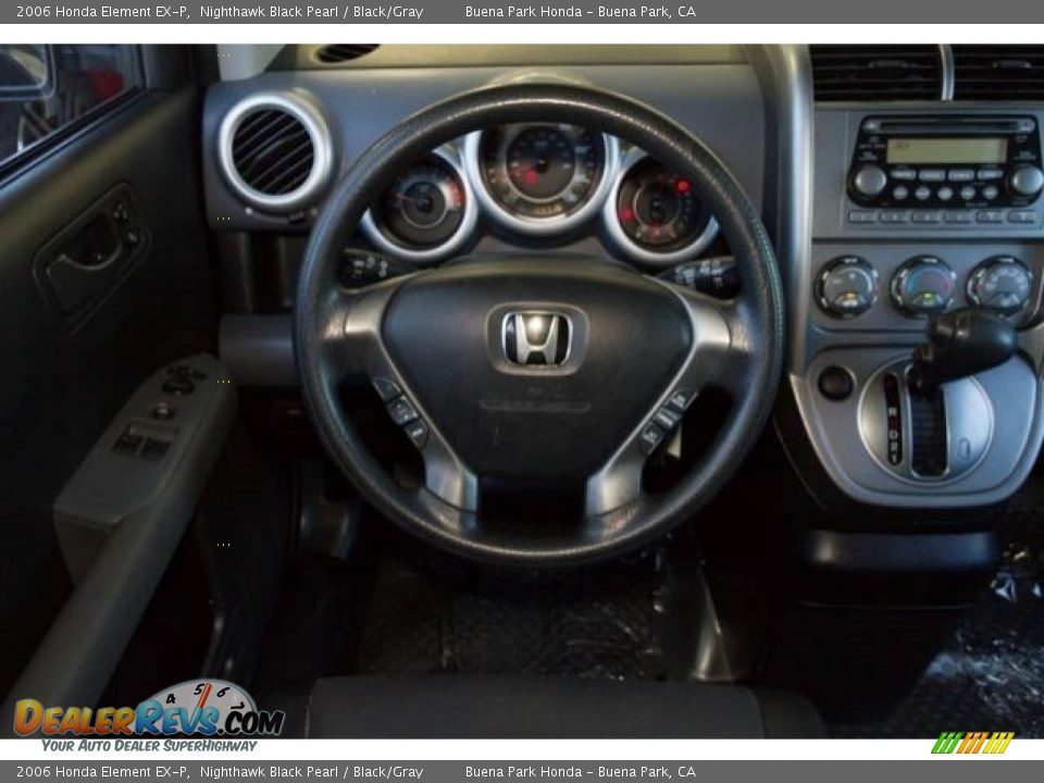2006 Honda Element EX-P Nighthawk Black Pearl / Black/Gray Photo #5