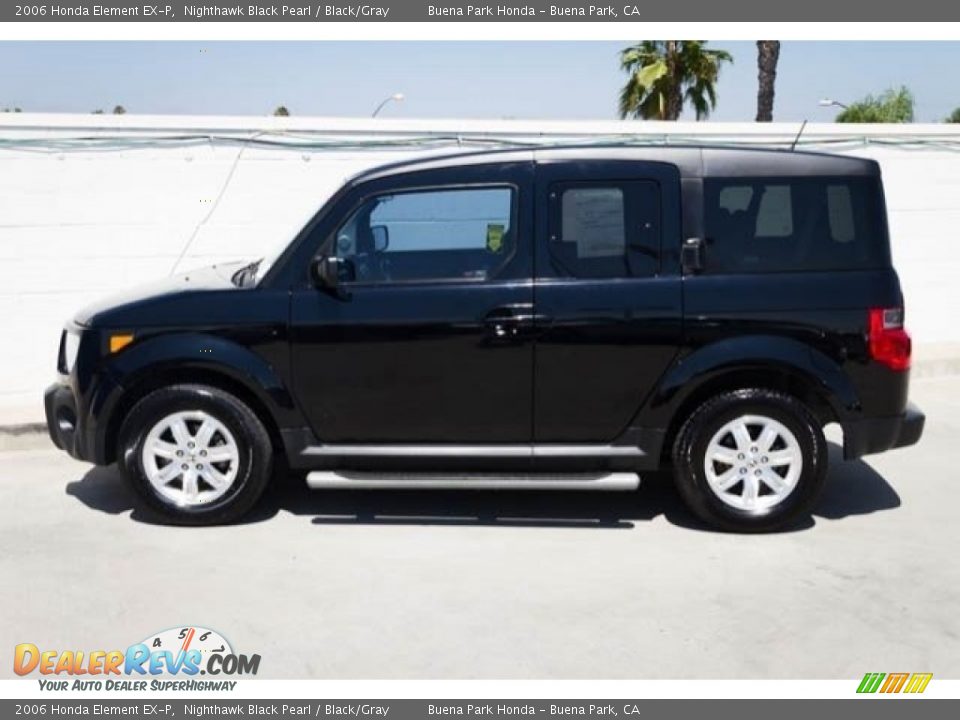2006 Honda Element EX-P Nighthawk Black Pearl / Black/Gray Photo #8