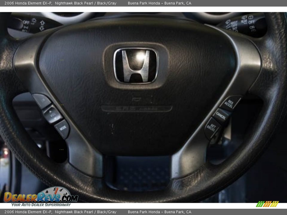 2006 Honda Element EX-P Nighthawk Black Pearl / Black/Gray Photo #11
