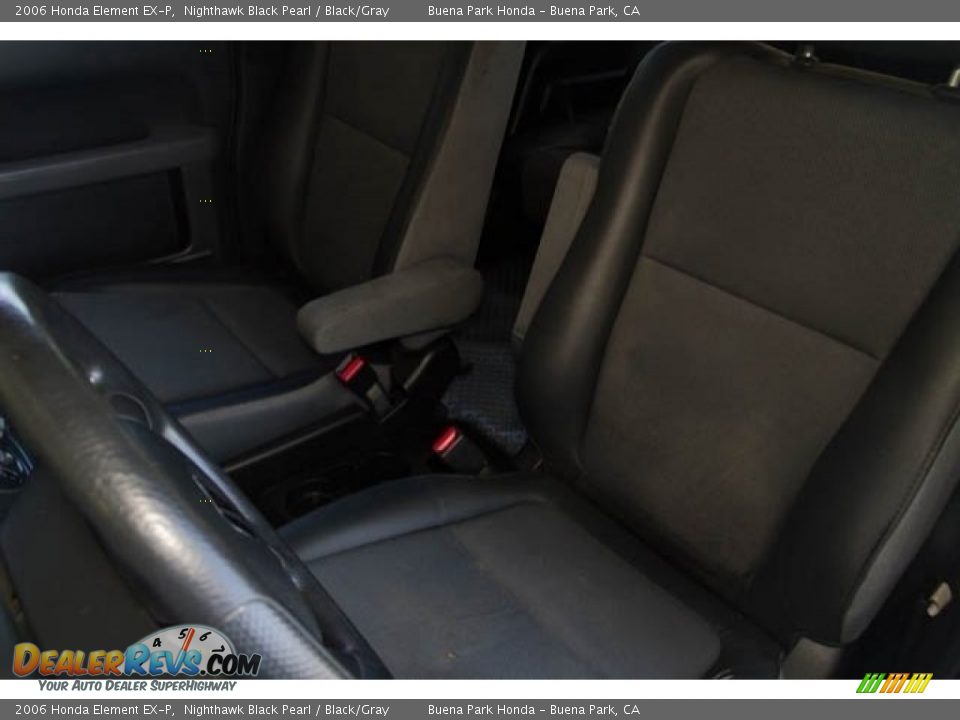 2006 Honda Element EX-P Nighthawk Black Pearl / Black/Gray Photo #12