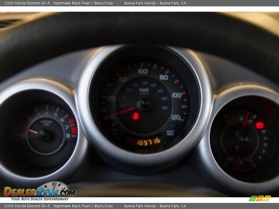 2006 Honda Element EX-P Nighthawk Black Pearl / Black/Gray Photo #19