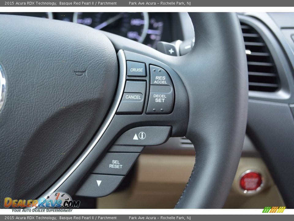 2015 Acura RDX Technology Basque Red Pearl II / Parchment Photo #20