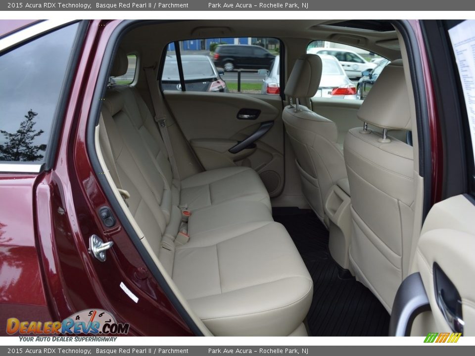 2015 Acura RDX Technology Basque Red Pearl II / Parchment Photo #26