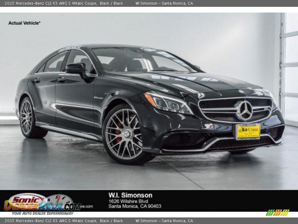 2015 Mercedes-Benz CLS 63 AMG S 4Matic Coupe Black / Black Photo #1