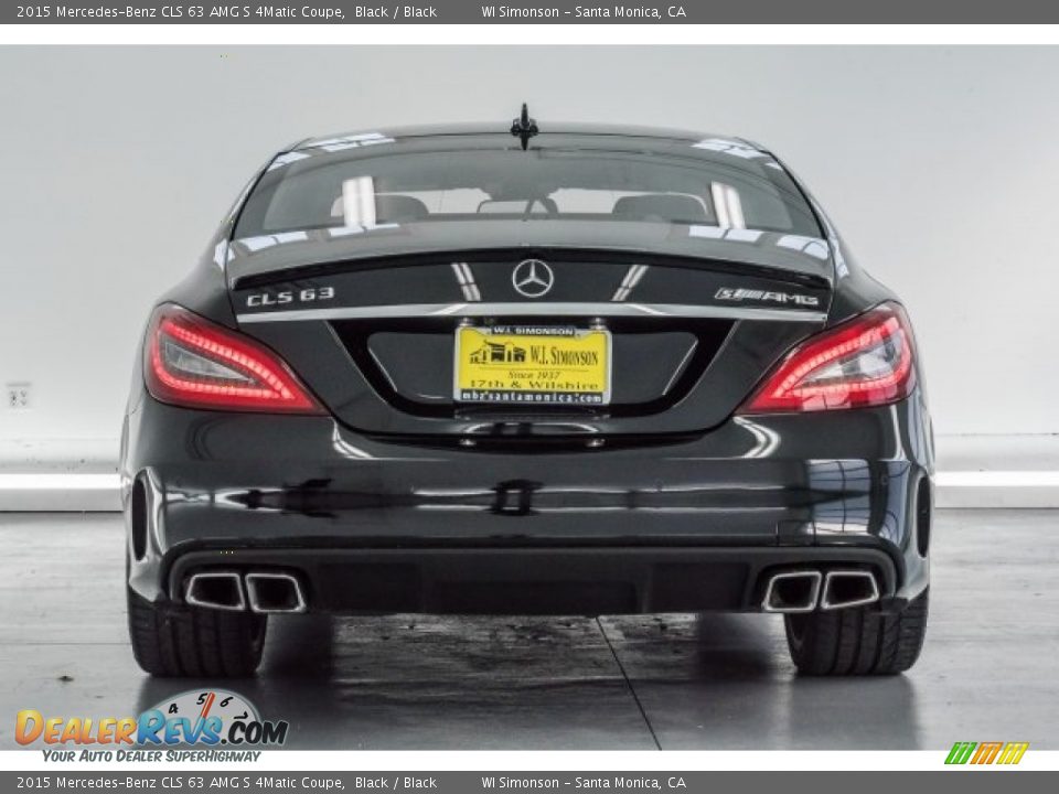 2015 Mercedes-Benz CLS 63 AMG S 4Matic Coupe Black / Black Photo #3