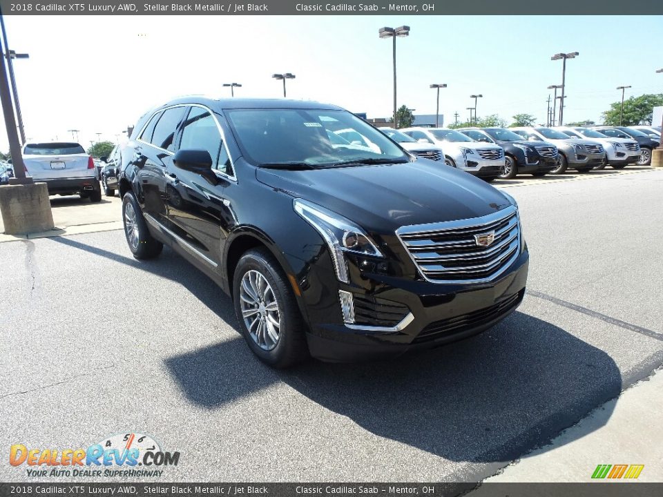 2018 Cadillac XT5 Luxury AWD Stellar Black Metallic / Jet Black Photo #1