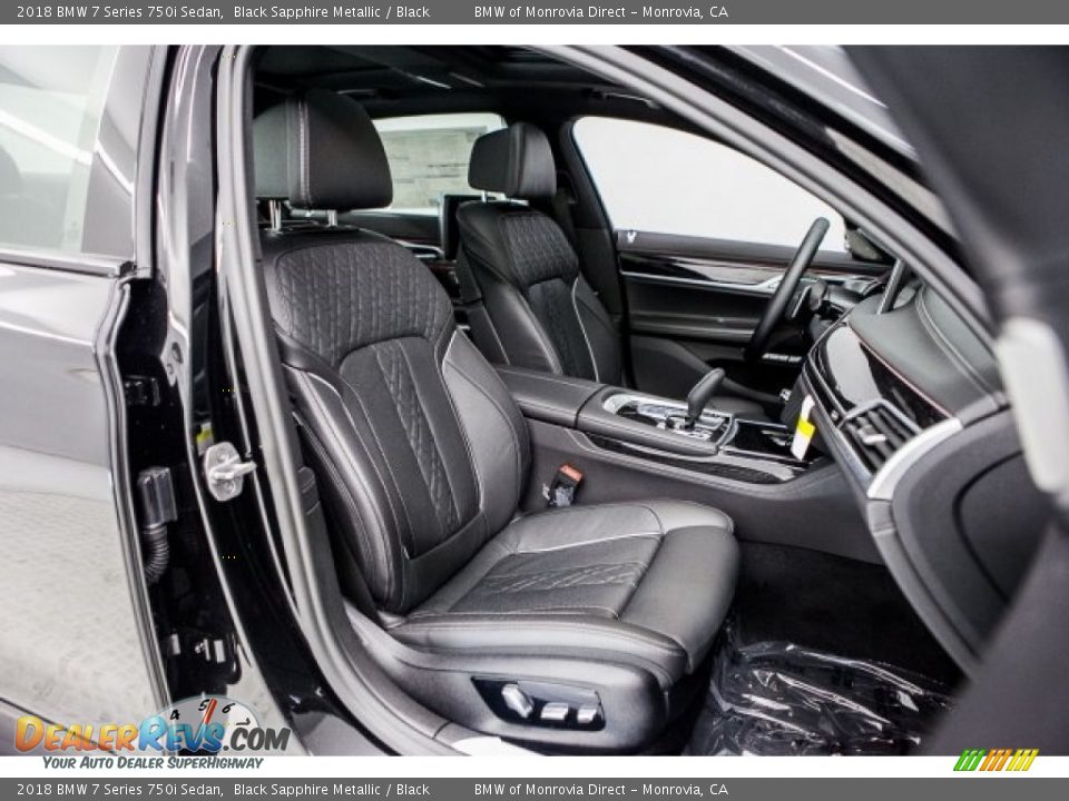2018 BMW 7 Series 750i Sedan Black Sapphire Metallic / Black Photo #2