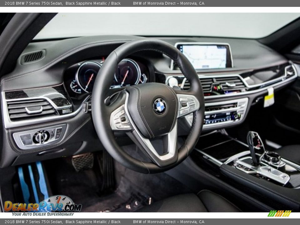 2018 BMW 7 Series 750i Sedan Black Sapphire Metallic / Black Photo #5