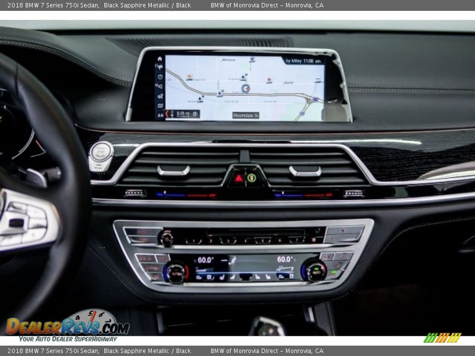 2018 BMW 7 Series 750i Sedan Black Sapphire Metallic / Black Photo #6