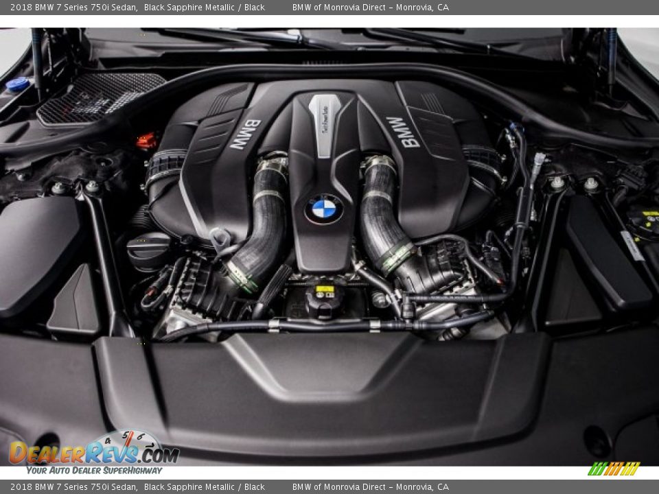 2018 BMW 7 Series 750i Sedan Black Sapphire Metallic / Black Photo #8