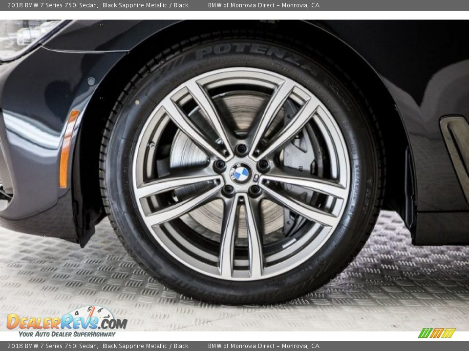 2018 BMW 7 Series 750i Sedan Black Sapphire Metallic / Black Photo #9