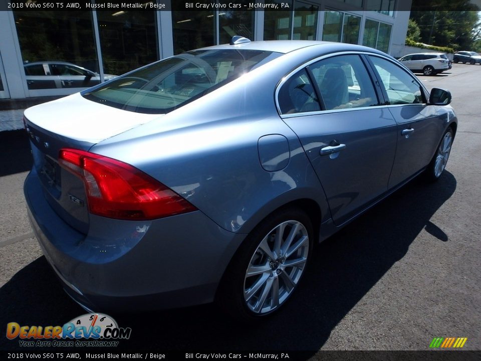 2018 Volvo S60 T5 AWD Mussel Blue Metallic / Beige Photo #2