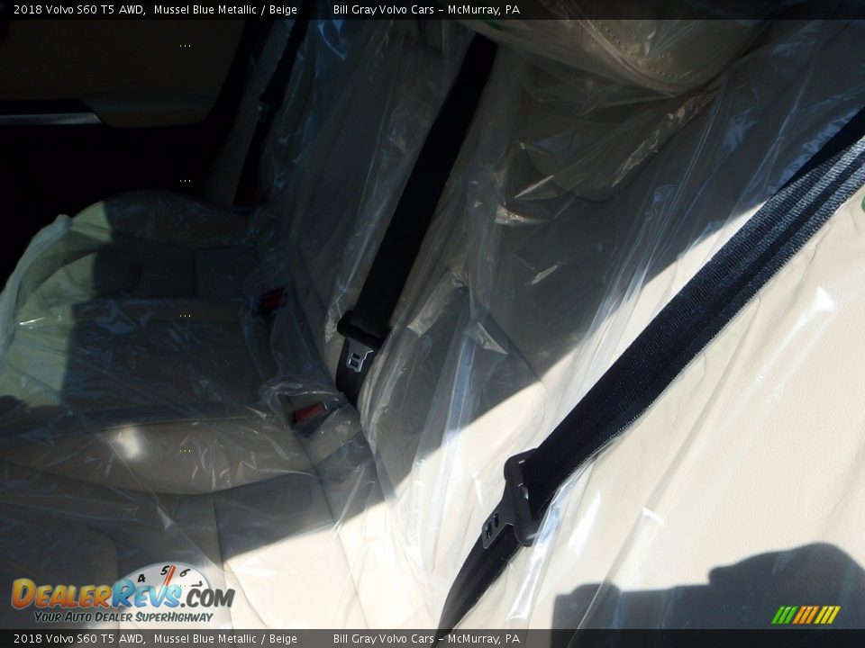 2018 Volvo S60 T5 AWD Mussel Blue Metallic / Beige Photo #9