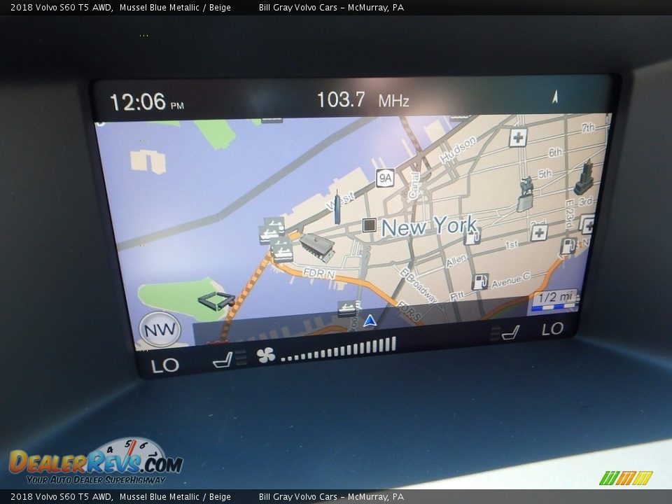 2018 Volvo S60 T5 AWD Mussel Blue Metallic / Beige Photo #14