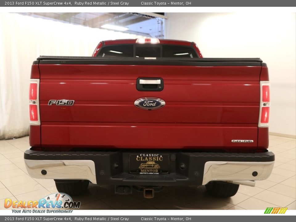 2013 Ford F150 XLT SuperCrew 4x4 Ruby Red Metallic / Steel Gray Photo #15
