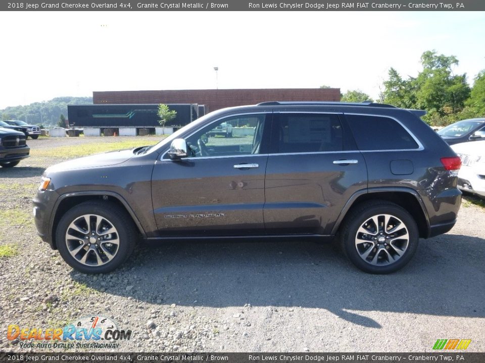 2018 Jeep Grand Cherokee Overland 4x4 Granite Crystal Metallic / Brown Photo #2