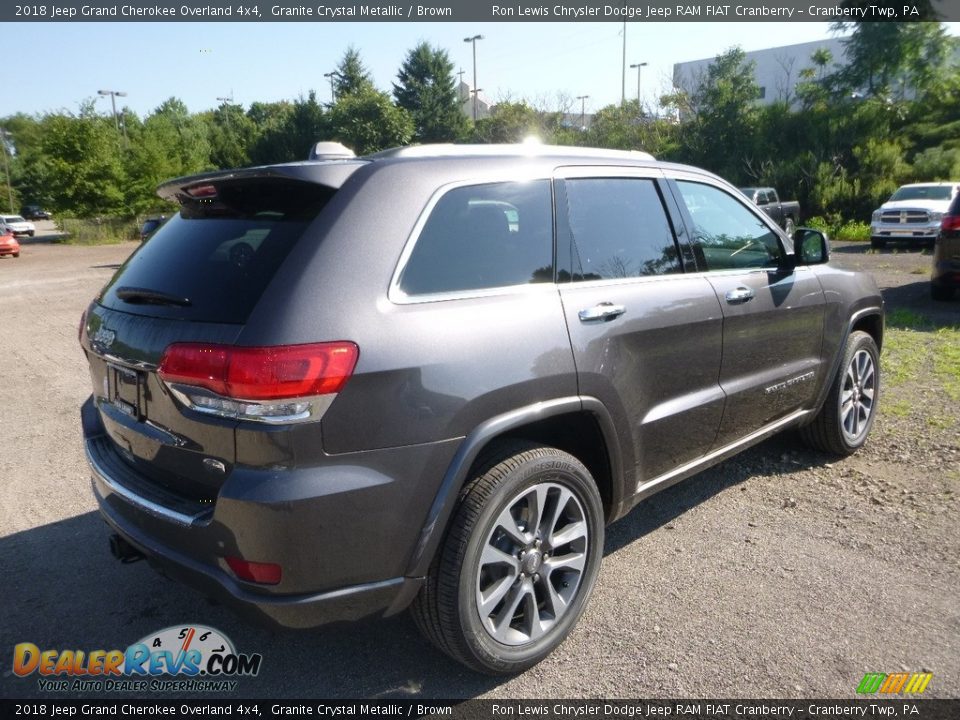 2018 Jeep Grand Cherokee Overland 4x4 Granite Crystal Metallic / Brown Photo #5