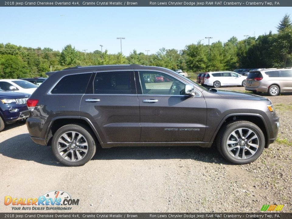 2018 Jeep Grand Cherokee Overland 4x4 Granite Crystal Metallic / Brown Photo #6