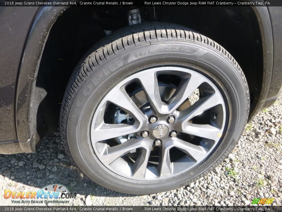 2018 Jeep Grand Cherokee Overland 4x4 Granite Crystal Metallic / Brown Photo #9