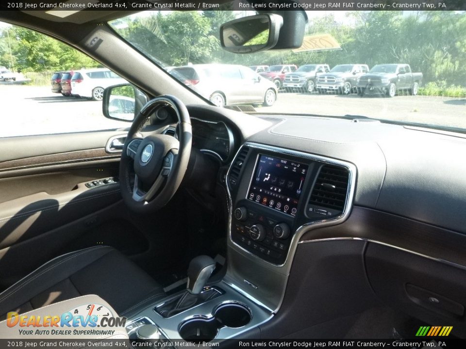 2018 Jeep Grand Cherokee Overland 4x4 Granite Crystal Metallic / Brown Photo #11