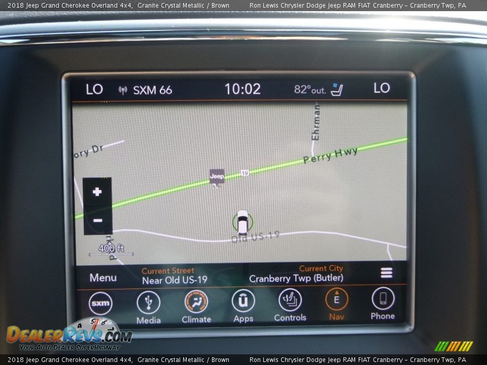 2018 Jeep Grand Cherokee Overland 4x4 Granite Crystal Metallic / Brown Photo #18