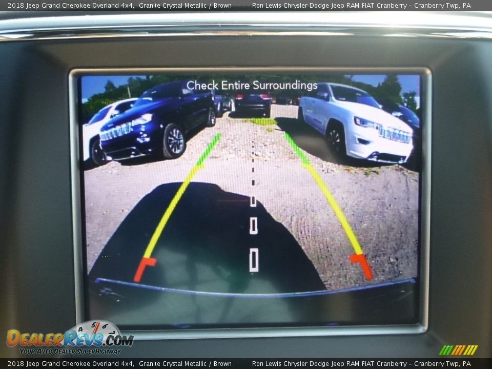 2018 Jeep Grand Cherokee Overland 4x4 Granite Crystal Metallic / Brown Photo #19
