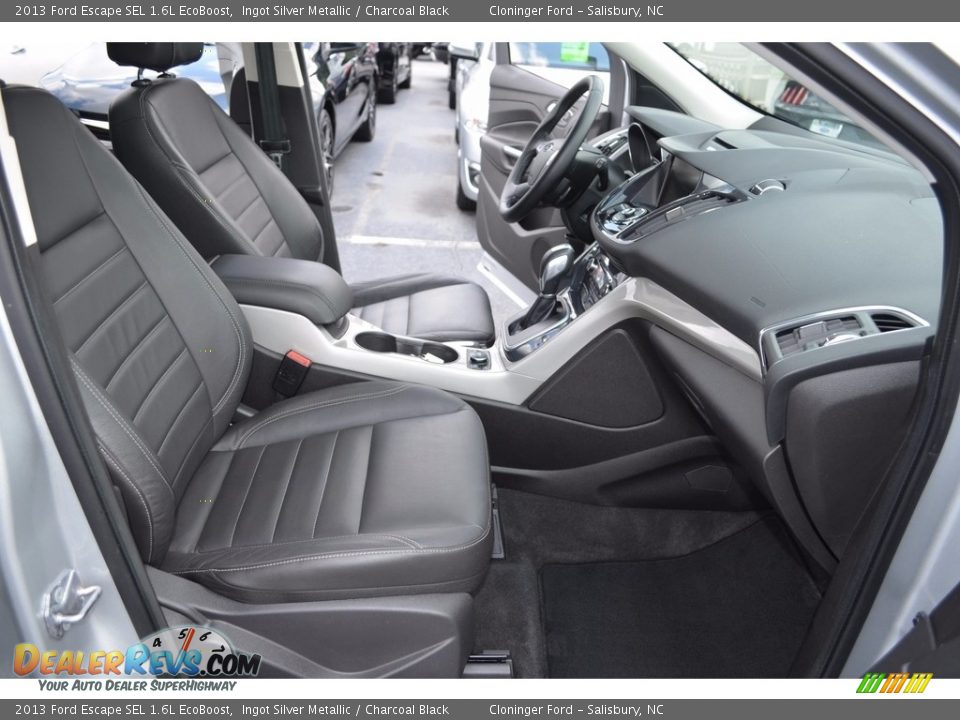 2013 Ford Escape SEL 1.6L EcoBoost Ingot Silver Metallic / Charcoal Black Photo #17