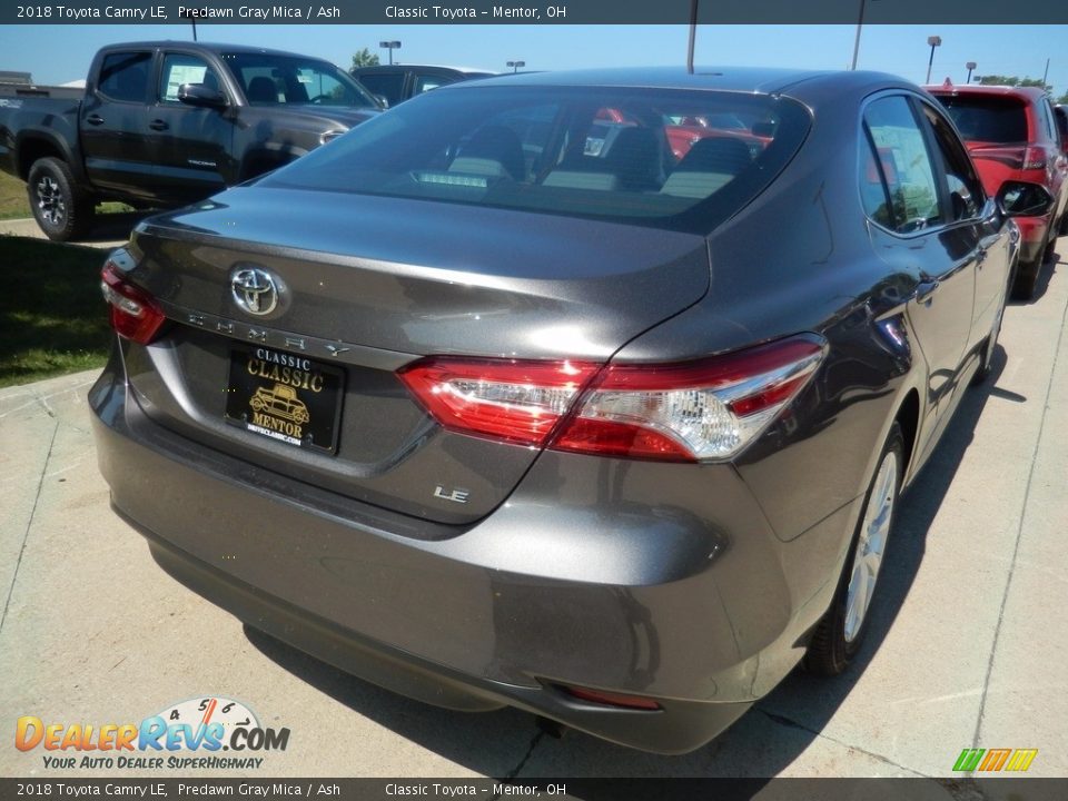 2018 Toyota Camry LE Predawn Gray Mica / Ash Photo #2