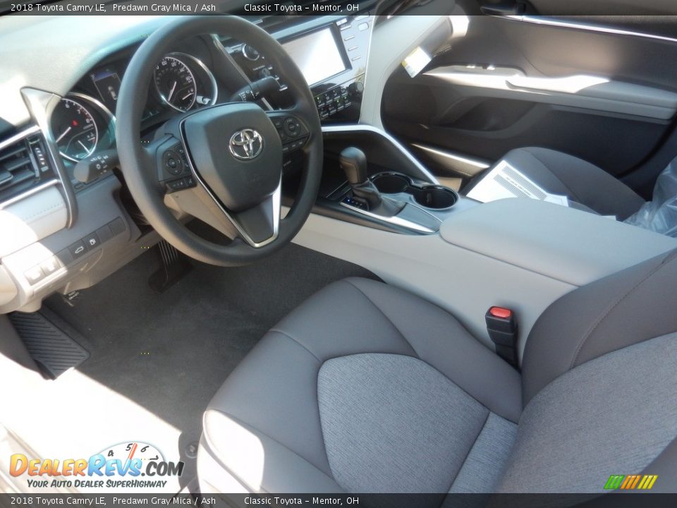 2018 Toyota Camry LE Predawn Gray Mica / Ash Photo #3