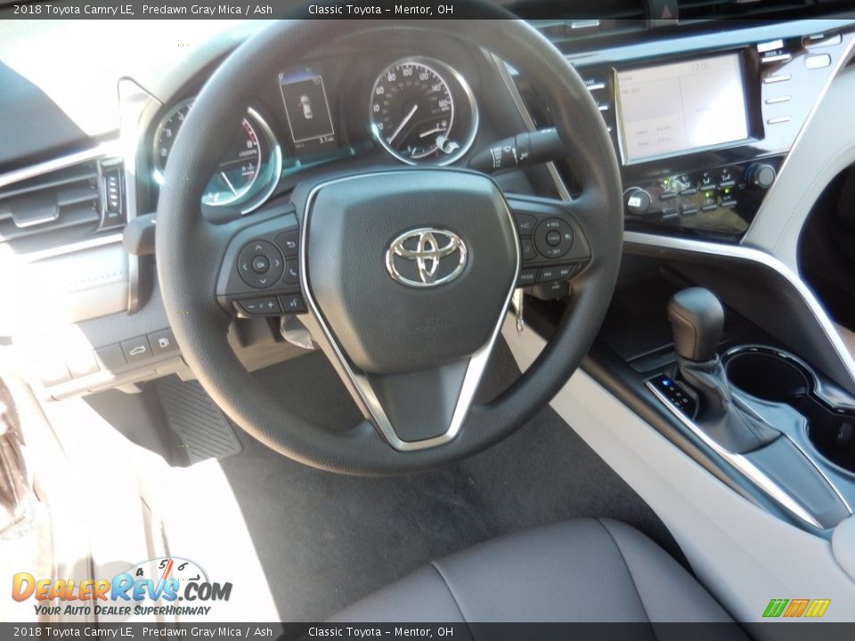 2018 Toyota Camry LE Predawn Gray Mica / Ash Photo #4