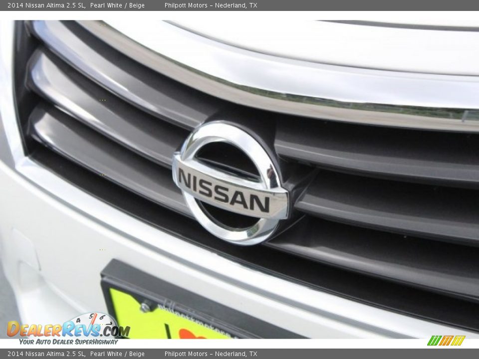2014 Nissan Altima 2.5 SL Pearl White / Beige Photo #4