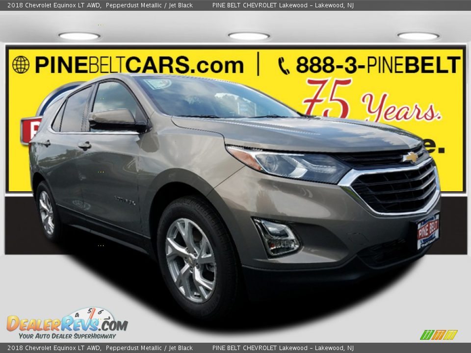 2018 Chevrolet Equinox LT AWD Pepperdust Metallic / Jet Black Photo #1