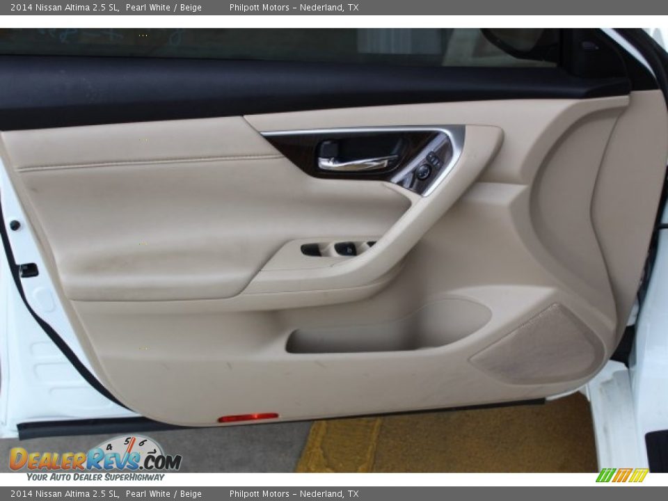 2014 Nissan Altima 2.5 SL Pearl White / Beige Photo #10