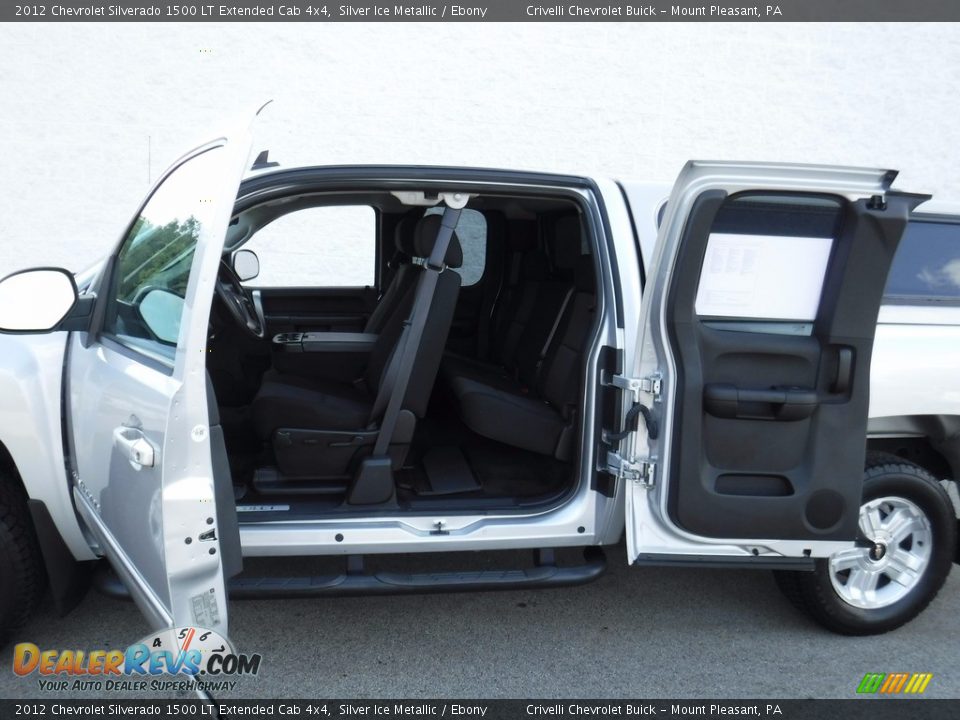 2012 Chevrolet Silverado 1500 LT Extended Cab 4x4 Silver Ice Metallic / Ebony Photo #17
