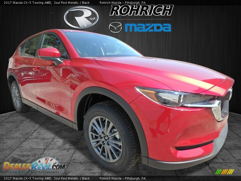 2017 Mazda CX-5 Touring AWD Soul Red Metallic / Black Photo #1