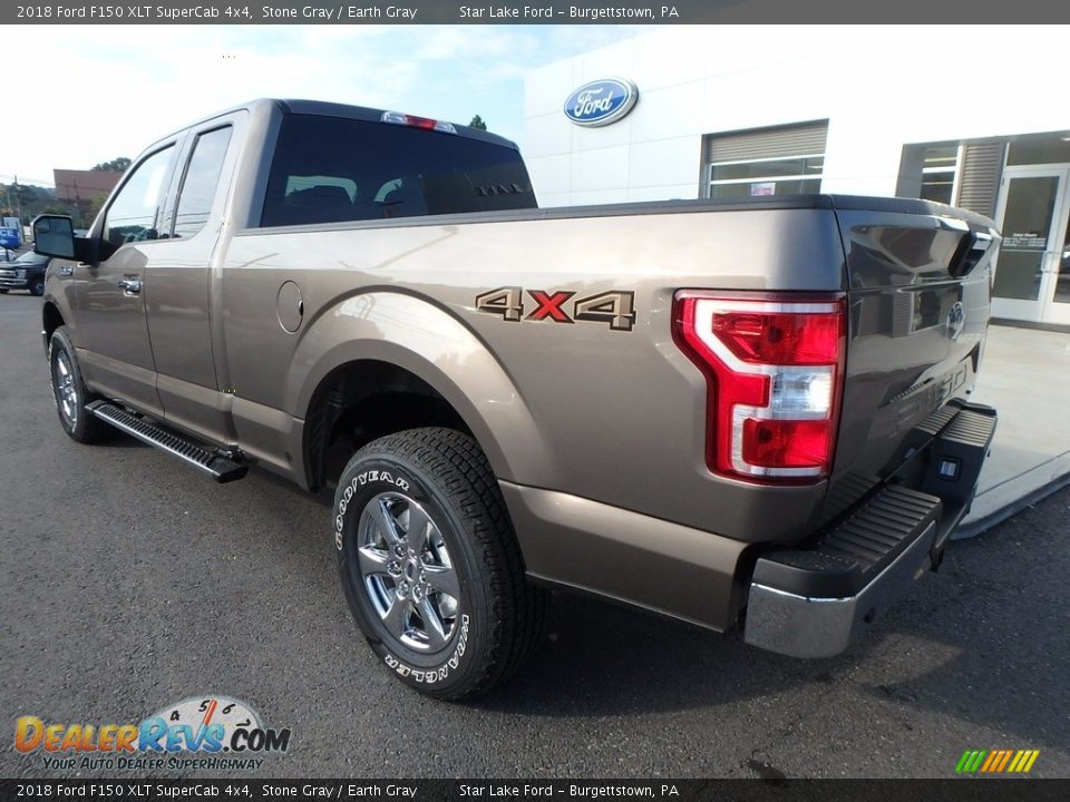 2018 Ford F150 XLT SuperCab 4x4 Stone Gray / Earth Gray Photo #7
