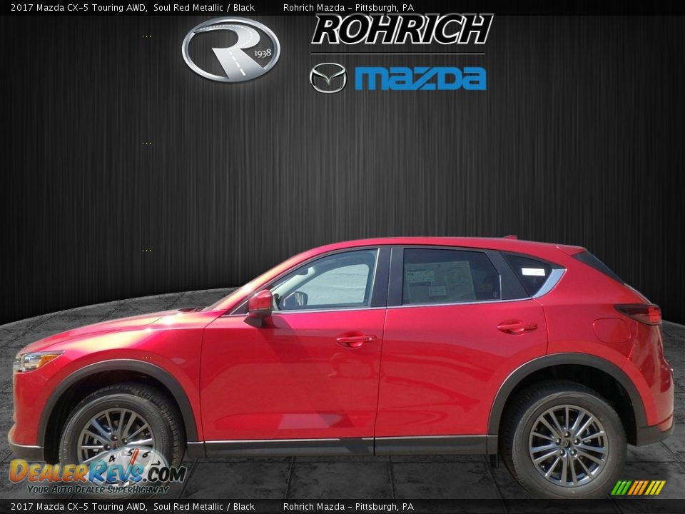 2017 Mazda CX-5 Touring AWD Soul Red Metallic / Black Photo #3