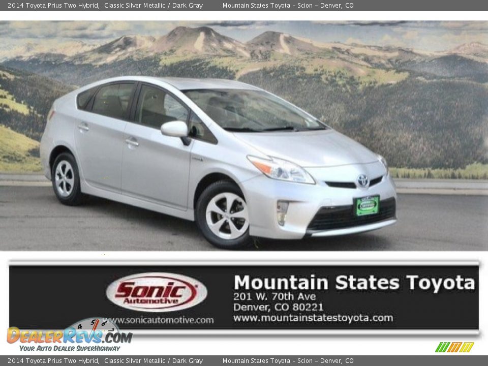 2014 Toyota Prius Two Hybrid Classic Silver Metallic / Dark Gray Photo #1