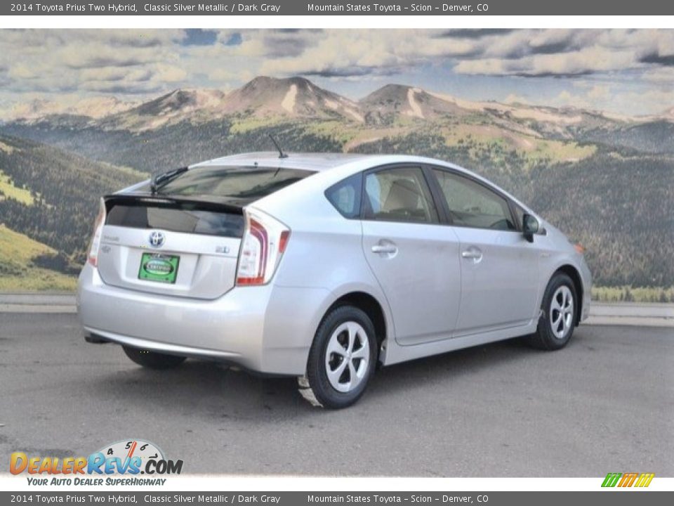 2014 Toyota Prius Two Hybrid Classic Silver Metallic / Dark Gray Photo #3