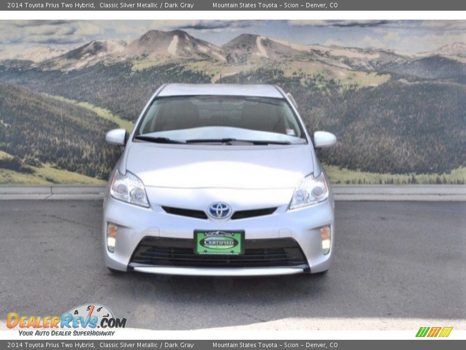 2014 Toyota Prius Two Hybrid Classic Silver Metallic / Dark Gray Photo #4