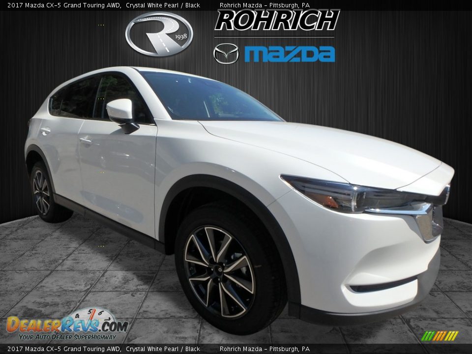 2017 Mazda CX-5 Grand Touring AWD Crystal White Pearl / Black Photo #1