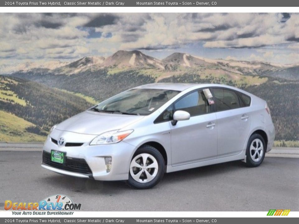 2014 Toyota Prius Two Hybrid Classic Silver Metallic / Dark Gray Photo #5