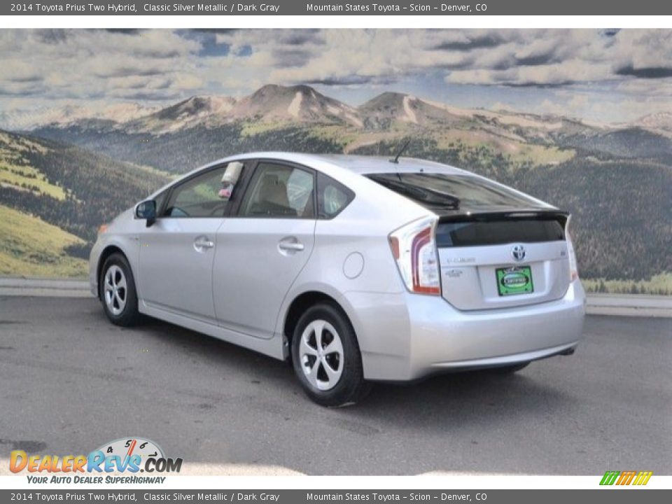 2014 Toyota Prius Two Hybrid Classic Silver Metallic / Dark Gray Photo #8