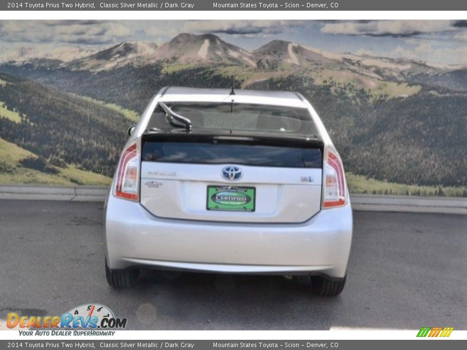 2014 Toyota Prius Two Hybrid Classic Silver Metallic / Dark Gray Photo #9